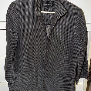 Ellen Tracy Black and White Women's Shirt Jacket